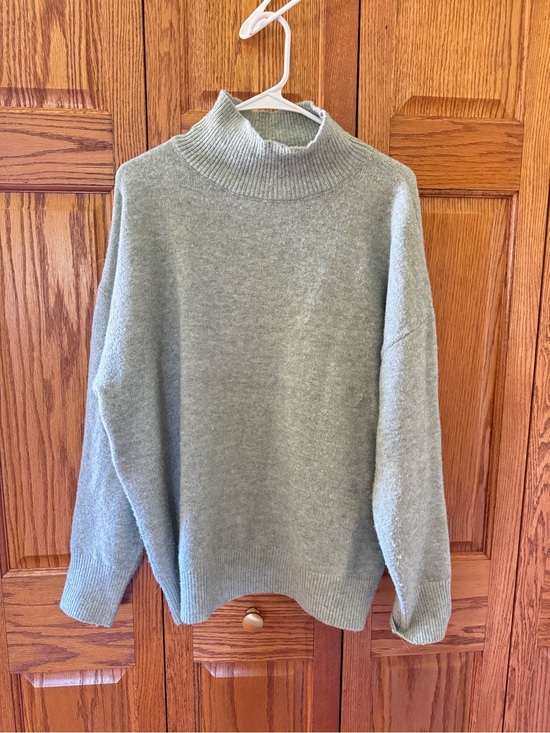 Sweaters - Women’s Sage Mock Neck Sweater - Relaxed Fit